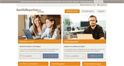 Desktop Screenshot of nachhilfepartner.de