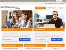 Tablet Screenshot of nachhilfepartner.de
